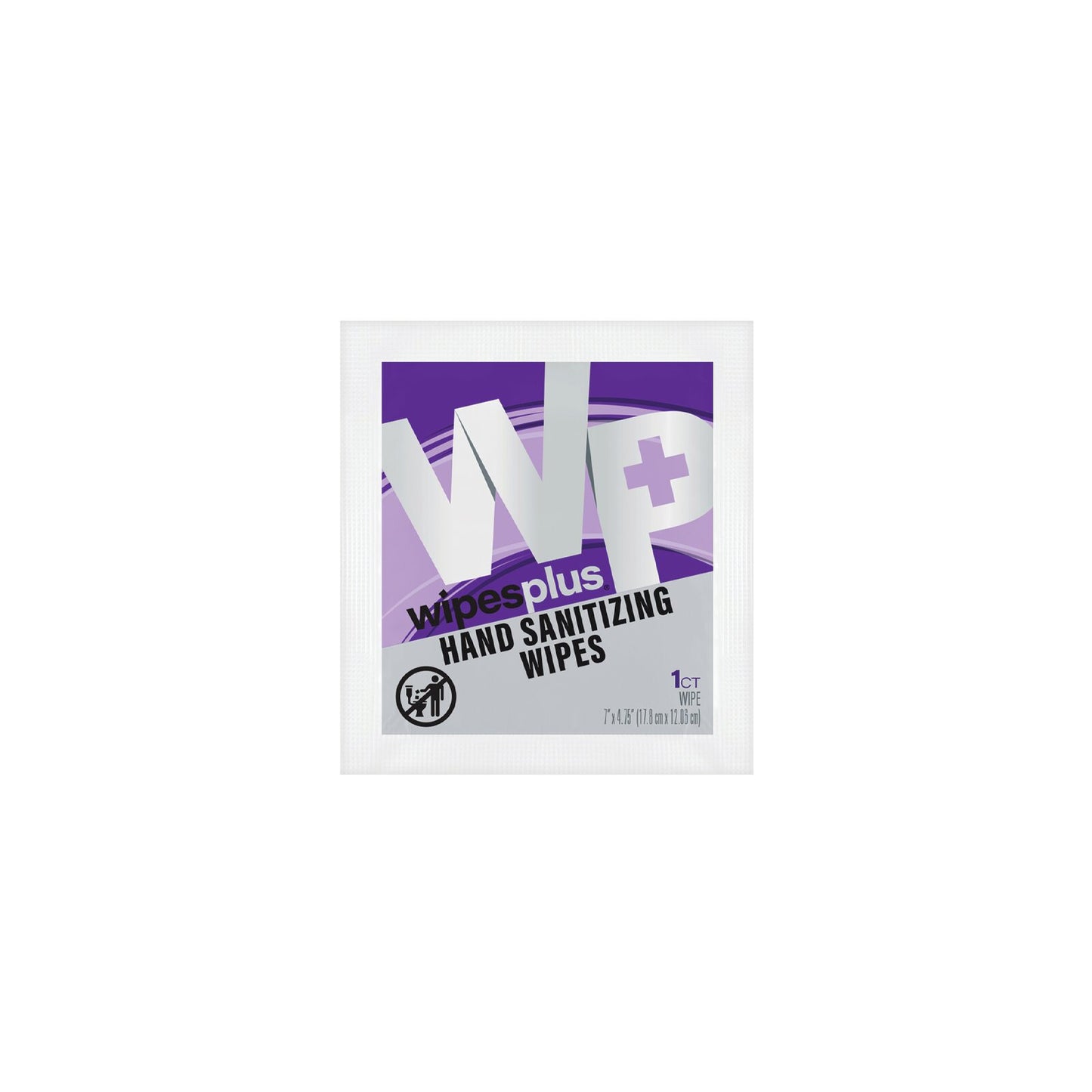 WipesPlus 35004 White Hand Sanitizing Wipe, Sachets (10/100s)