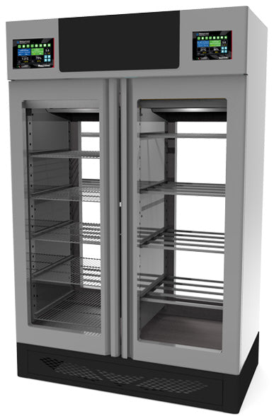 Omcan 45376 Stagionello®+Maturmeat® Combo Cabinet with Climatouch®, Fumotic® - Total View