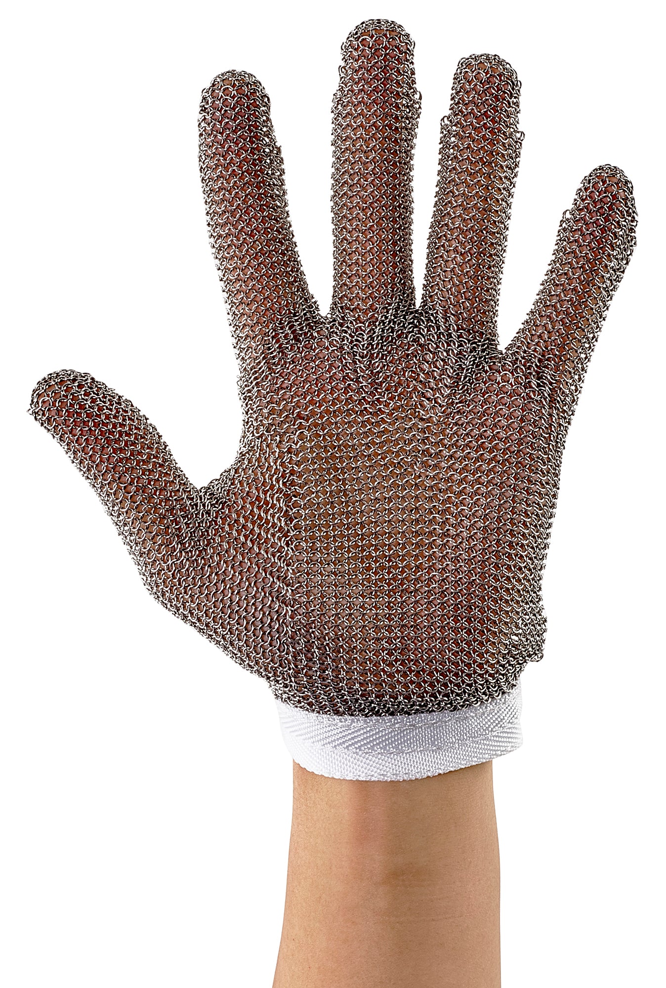 Winco PMG-1S Small White Reversible Protective Mesh Glove
