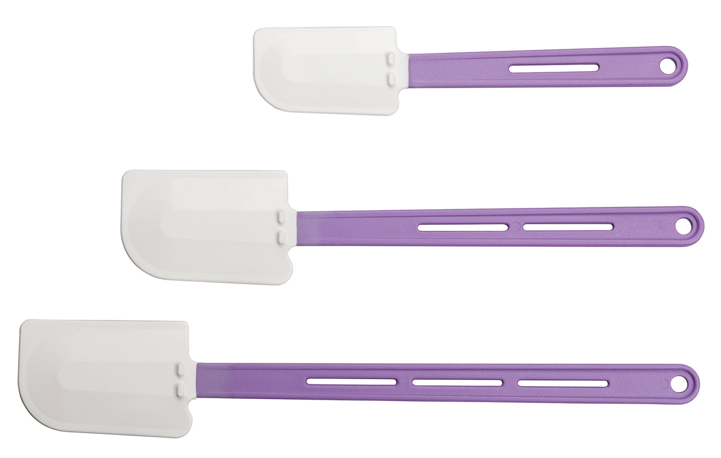 Winco PSH-16P 16-1/4" Purple Flat Blade Silicone Scraper, Heat Resistant