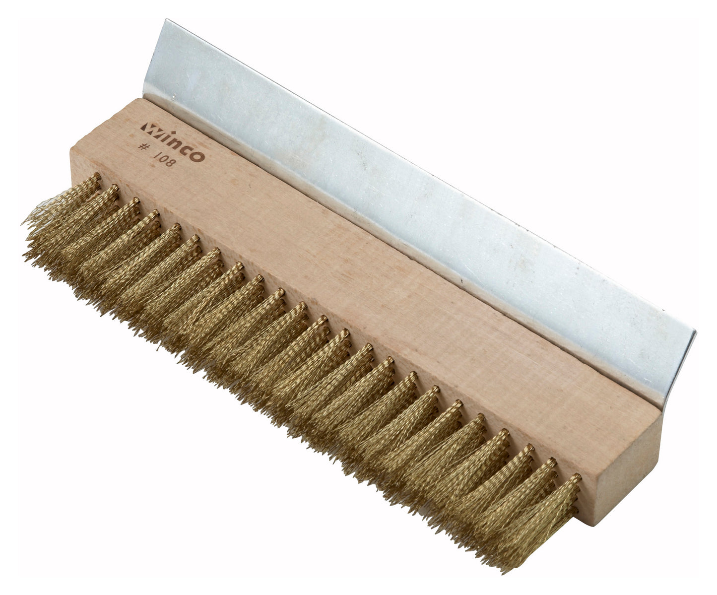 Winco BR-10 Pizza Oven Brush Head, Brass Bristles