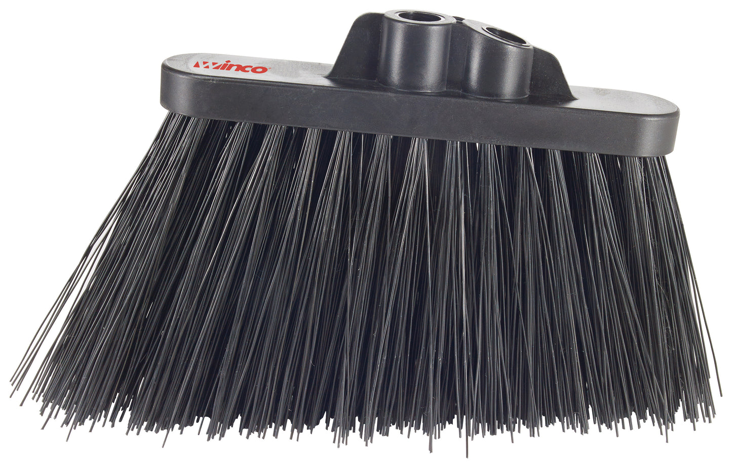 Winco BRAU-9K Black Bristles Heavy Duty Angle Broom Head (Only)