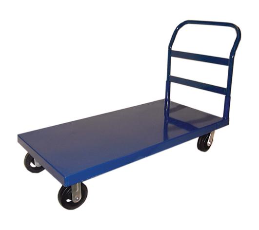 Omcan 13066 Blue Heavy-Duty Platform Cart with Smooth Surface