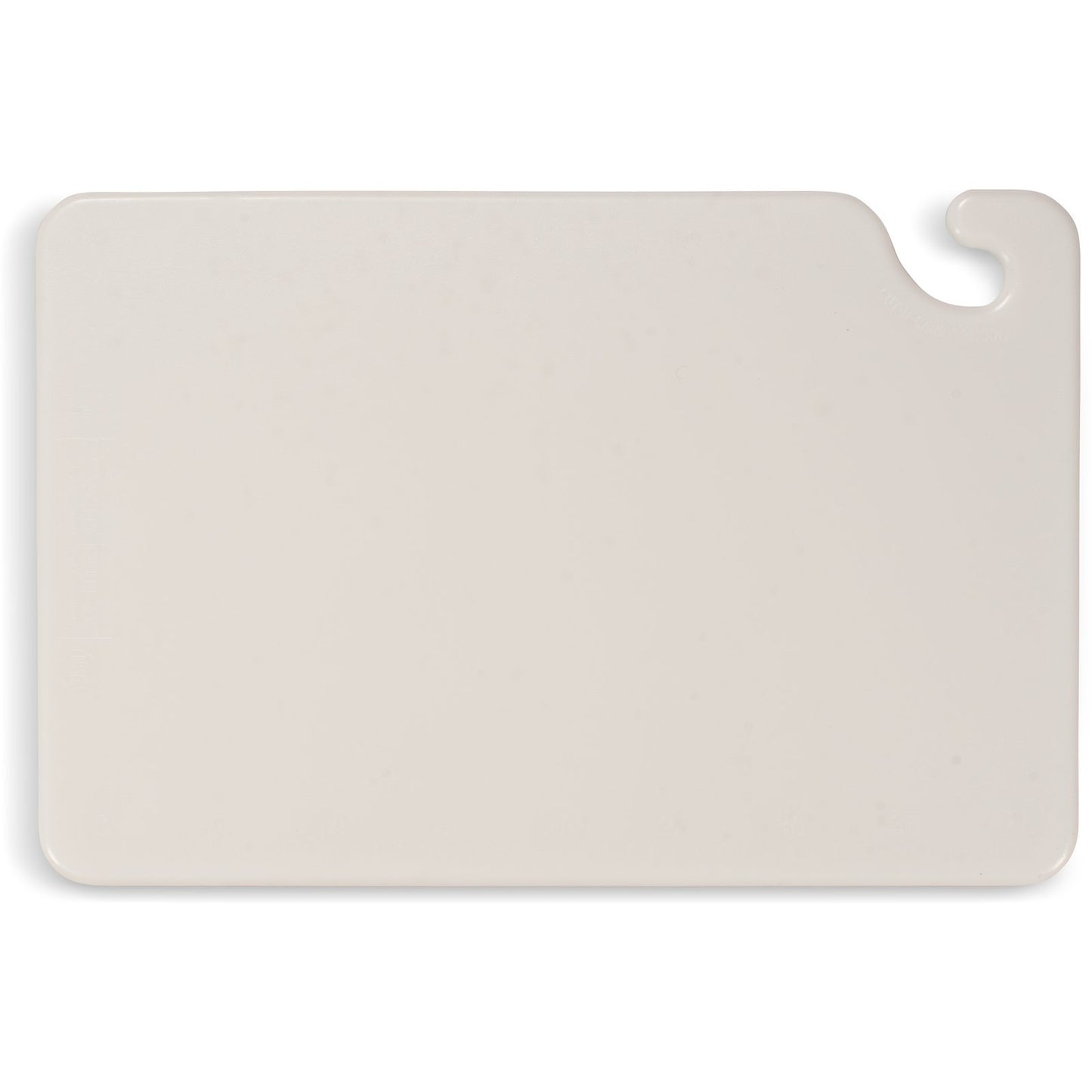 San Jamar CB121812WH 12" x 18" x 0.5" White Cut-N-Carry Cutting Board