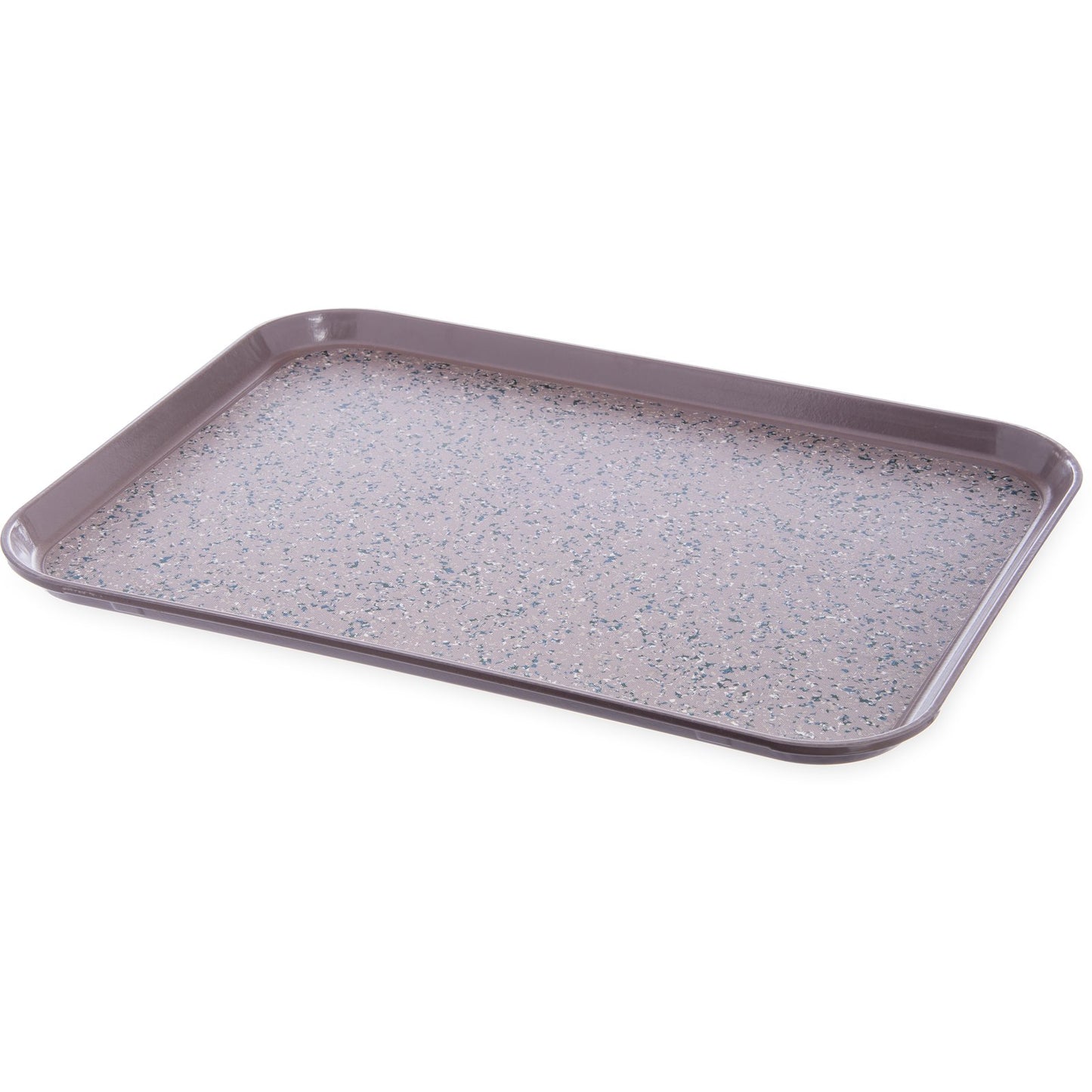 Carlisle DXSMC1520NSM31 15" x 20" Latte Glasteel Marble Non-Skid Tray