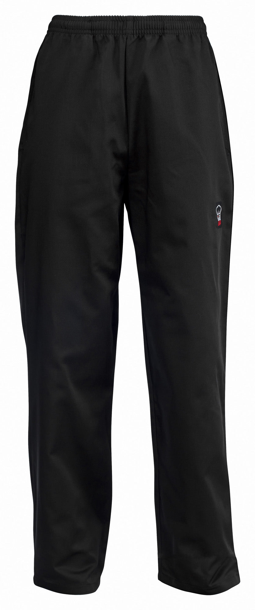 Winco UNF-2KM Medium Black Chef Pants