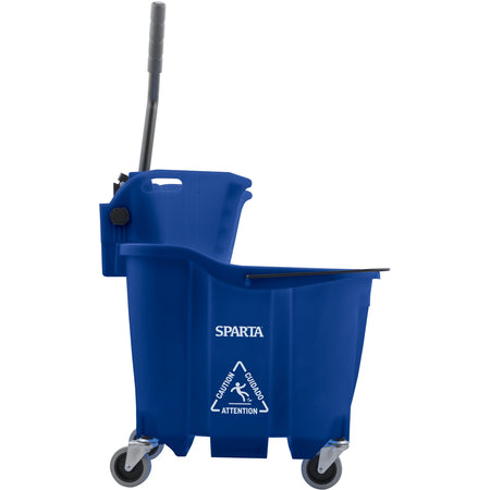 Sparta 8690414 35 Qt Blue Polypropylene OmniFit Mop Bucket Combo: Side Press Wringer
