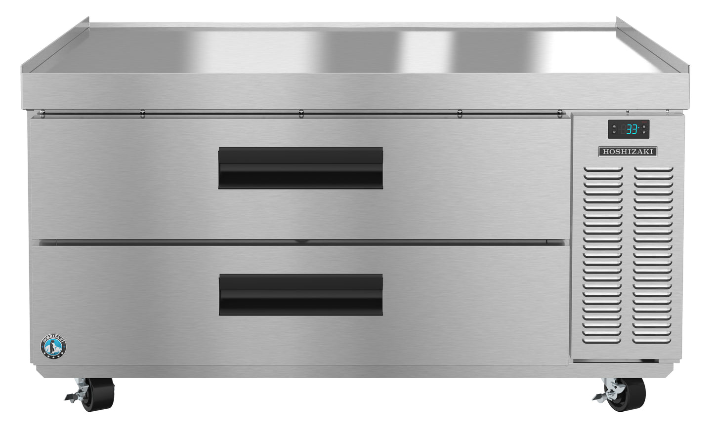 Hoshizaki CR49A One Section Stainless Drawers Chef Base Prep Table Refrigerator