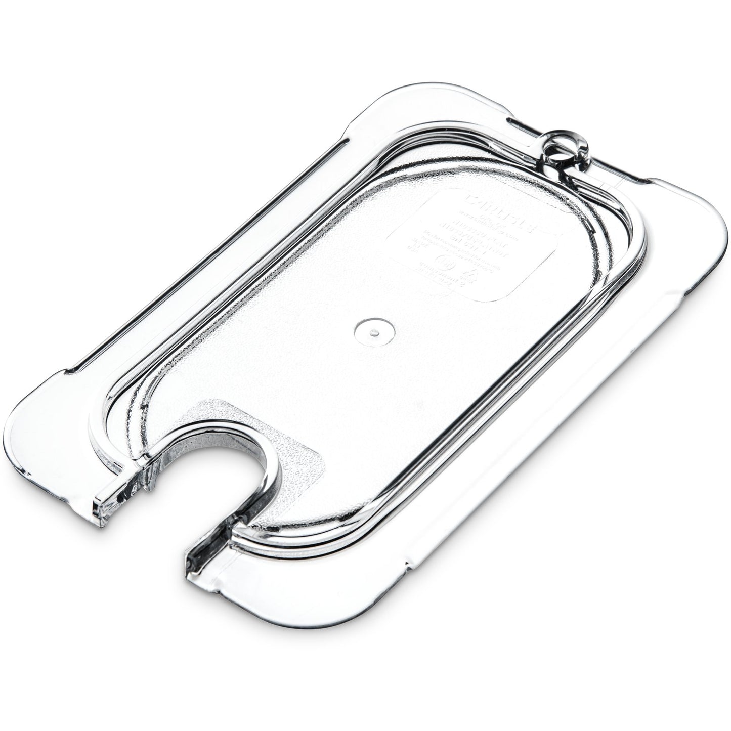 Carlisle 10337U07 1/9 Size Clear Polycarbonate StorPlus Notched Universal Lid