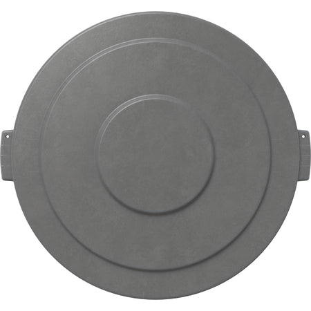 Sparta 84105623 55 Gallon Gray Round Polyethylene Bronco Waste Bin Trash Container Lid
