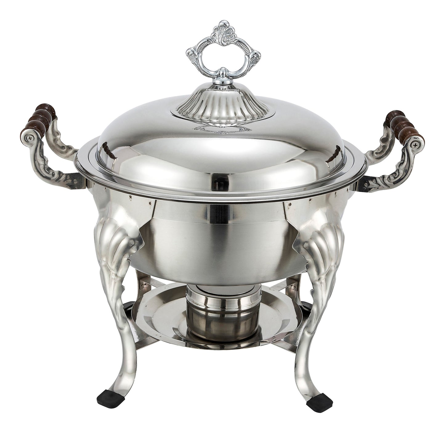 Winco 708 6 Qt. Stainless Steel Crown Chafer