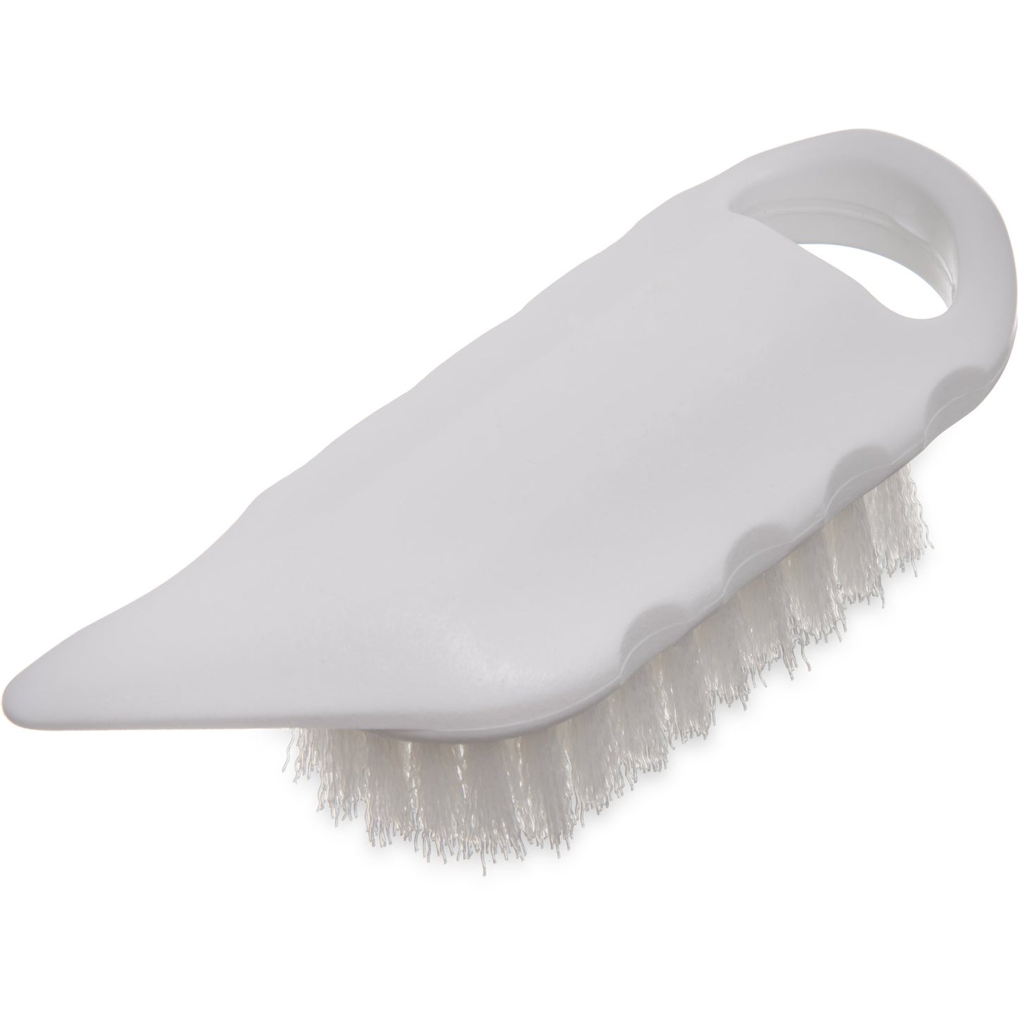 Carlisle 4041202 5-3/4" White Sparta Potato Brush with Medium Stiff Polyester Bristles