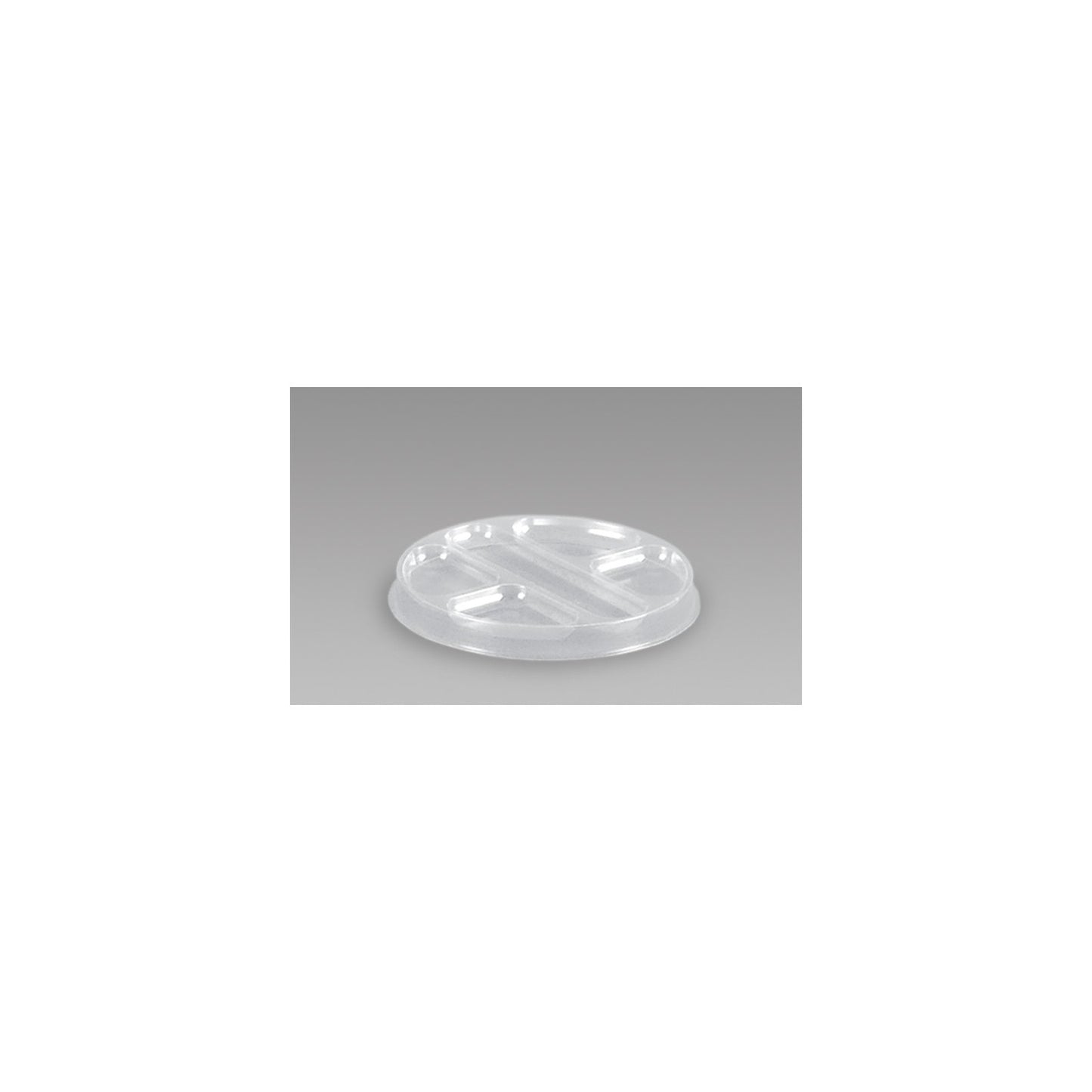 Proex DXT5400PDCLR Clear Raised Five Compartment Insert for Salad Bowl (300/cs)