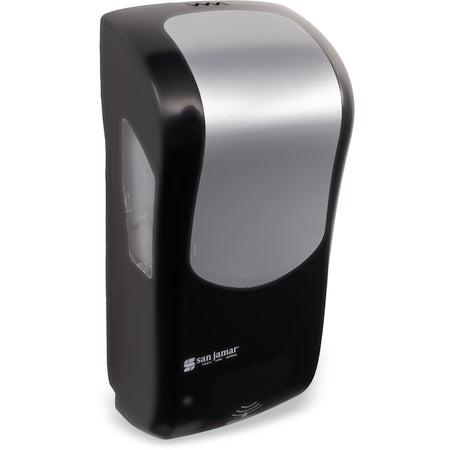 Carlisle SHF970BKSS 900 mL Black-Stainless Steel Plastic Summit Rely Hybrid Electronic Soap, Foam