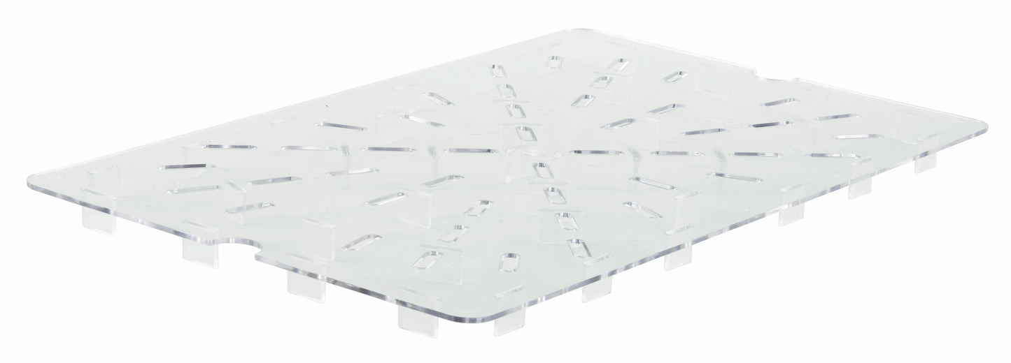 Winco PFSF-DS 18" x 26" Clear Polycarbonate Drain Shelf for PFSF-series