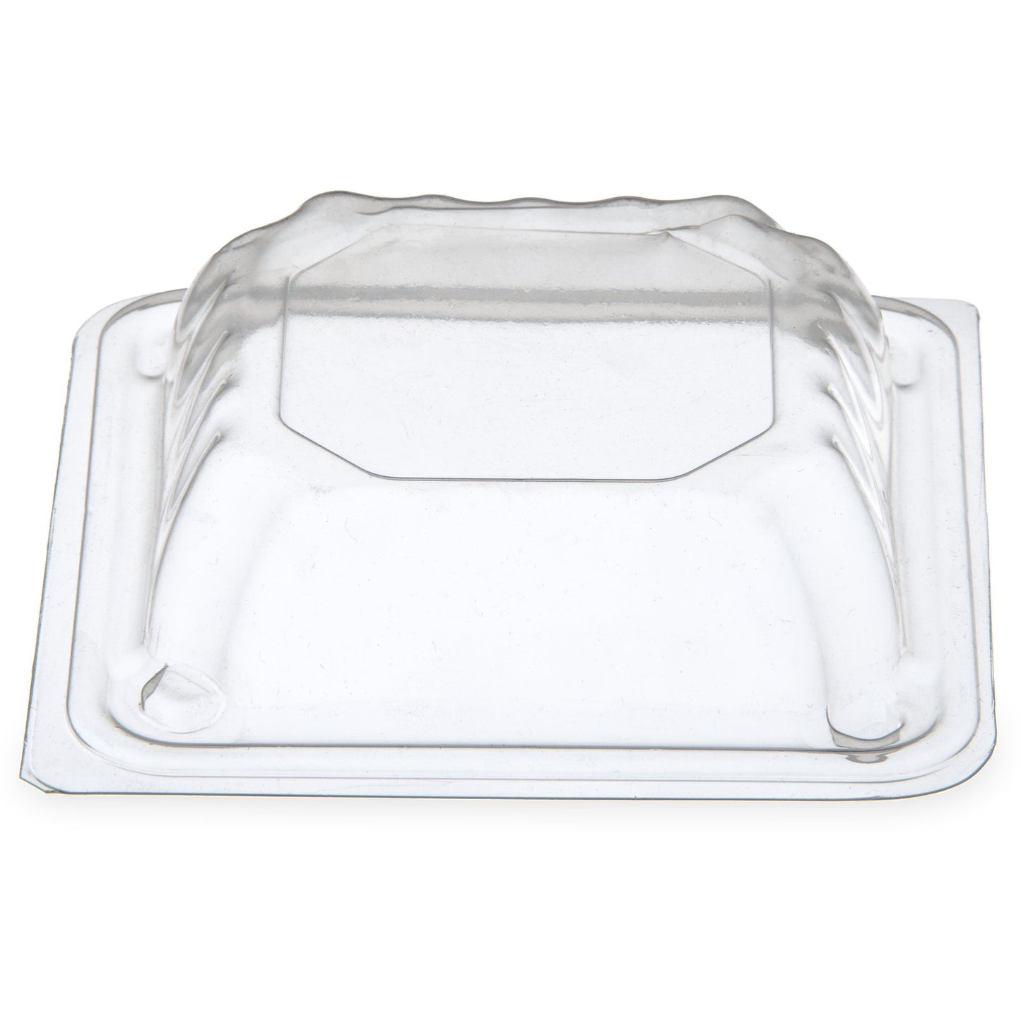 Dinex DX11840174 4" x 4" Clear Dome Lid for Square Bowl (1000/cs)