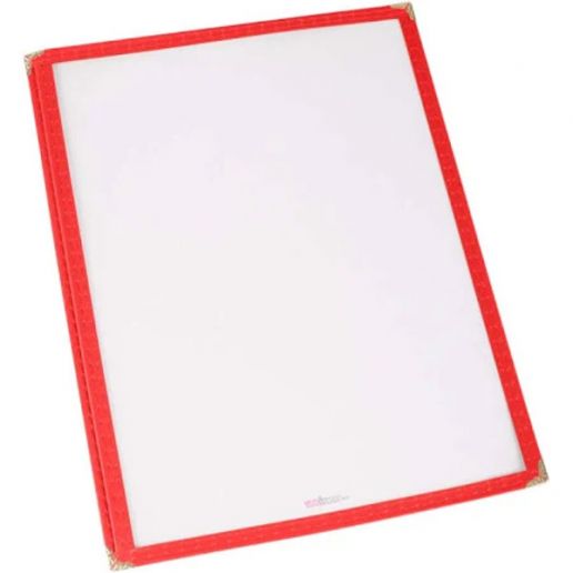 Winco PMC-9R Red Single Menu Cover
