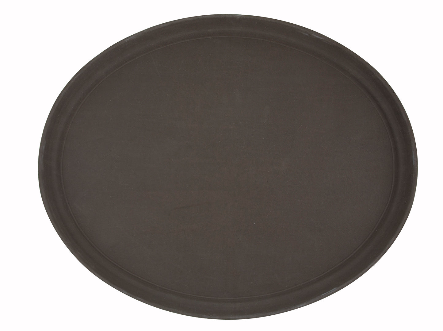 Winco TRH-2722 22" x 27" Brown Easy Hold Rubber Lined Tray