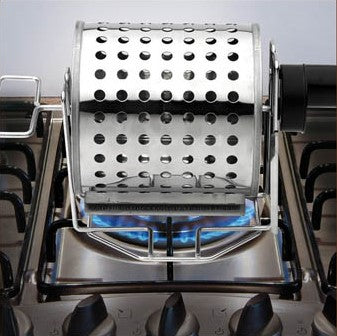 Omcan 47315 Stainless Steel Chestnut Roaster with Portable Battery Operated Motor