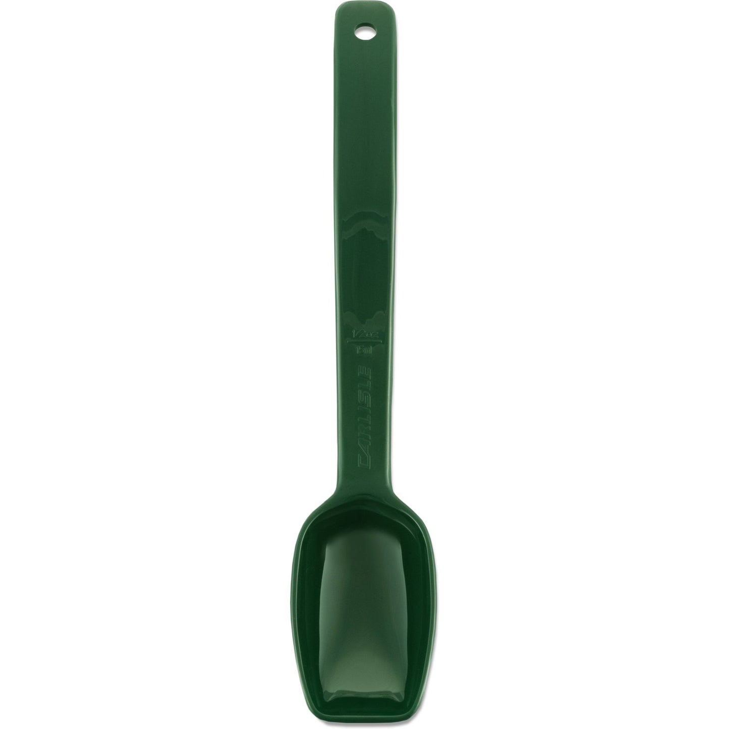 Carlisle 446008 0.5 oz 9" Forest Green Polycarbonate Solid Spoon