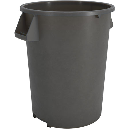 Sparta 84104423 44 Gallon Gray Round Polyethylene Bronco Waste Bin Trash Container