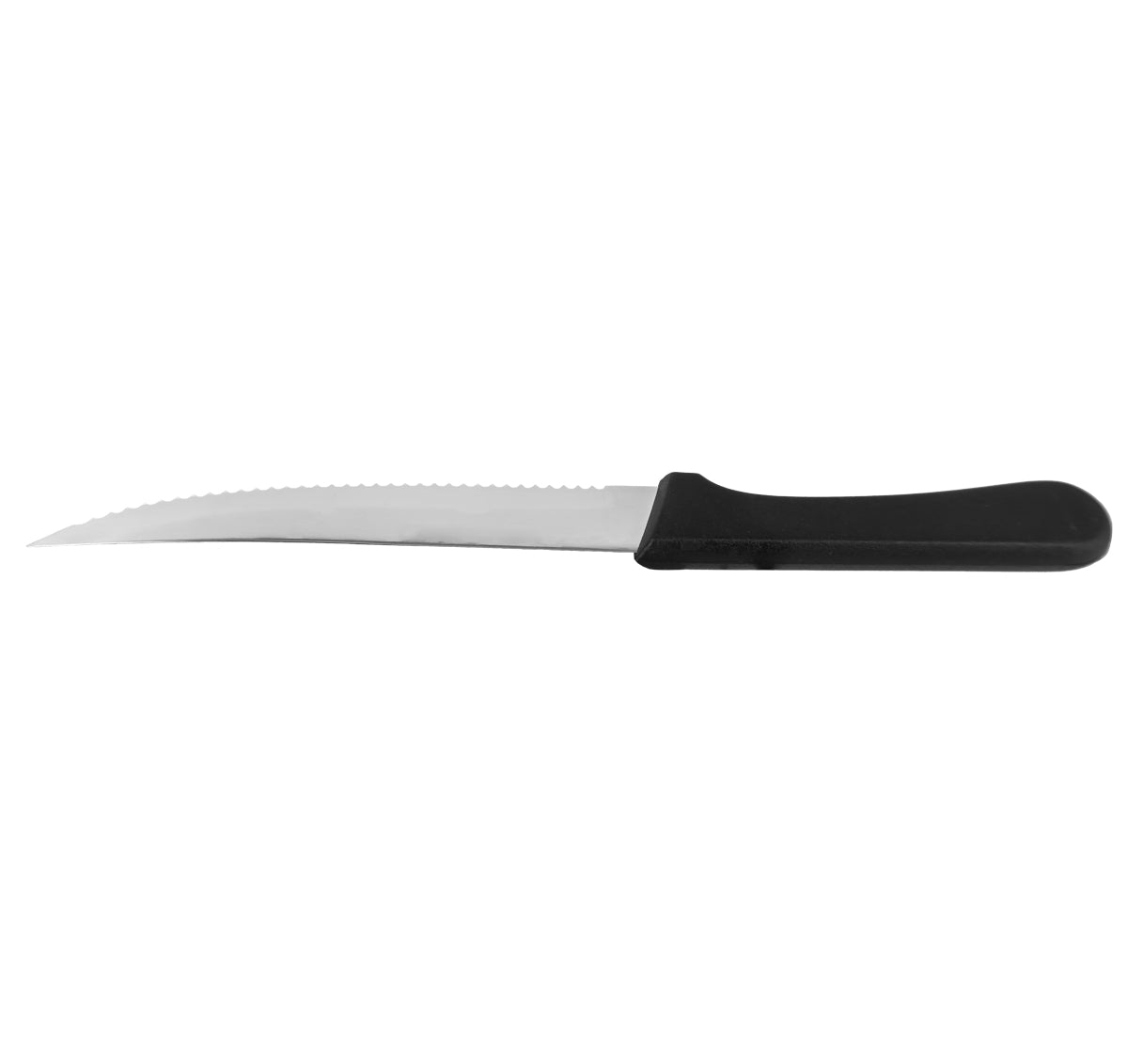 Omcan 11551 Steak Table Knife Pointy Tip, Narrow Blade with Plastic Handle