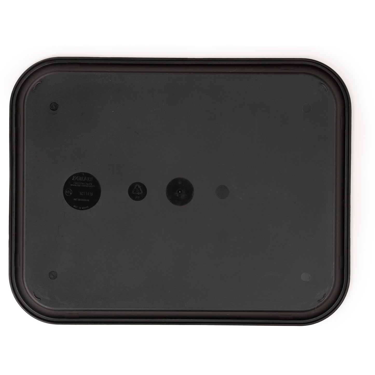 Carlisle CT1418030 14" x 18" Antimicrobial Black Cafe Fast Food Cafeteria Tray