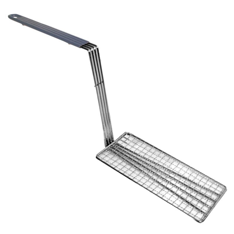 Omcan 80370 10 1/2" X 4 3/4" Plastic Handle Fryer Basket Press