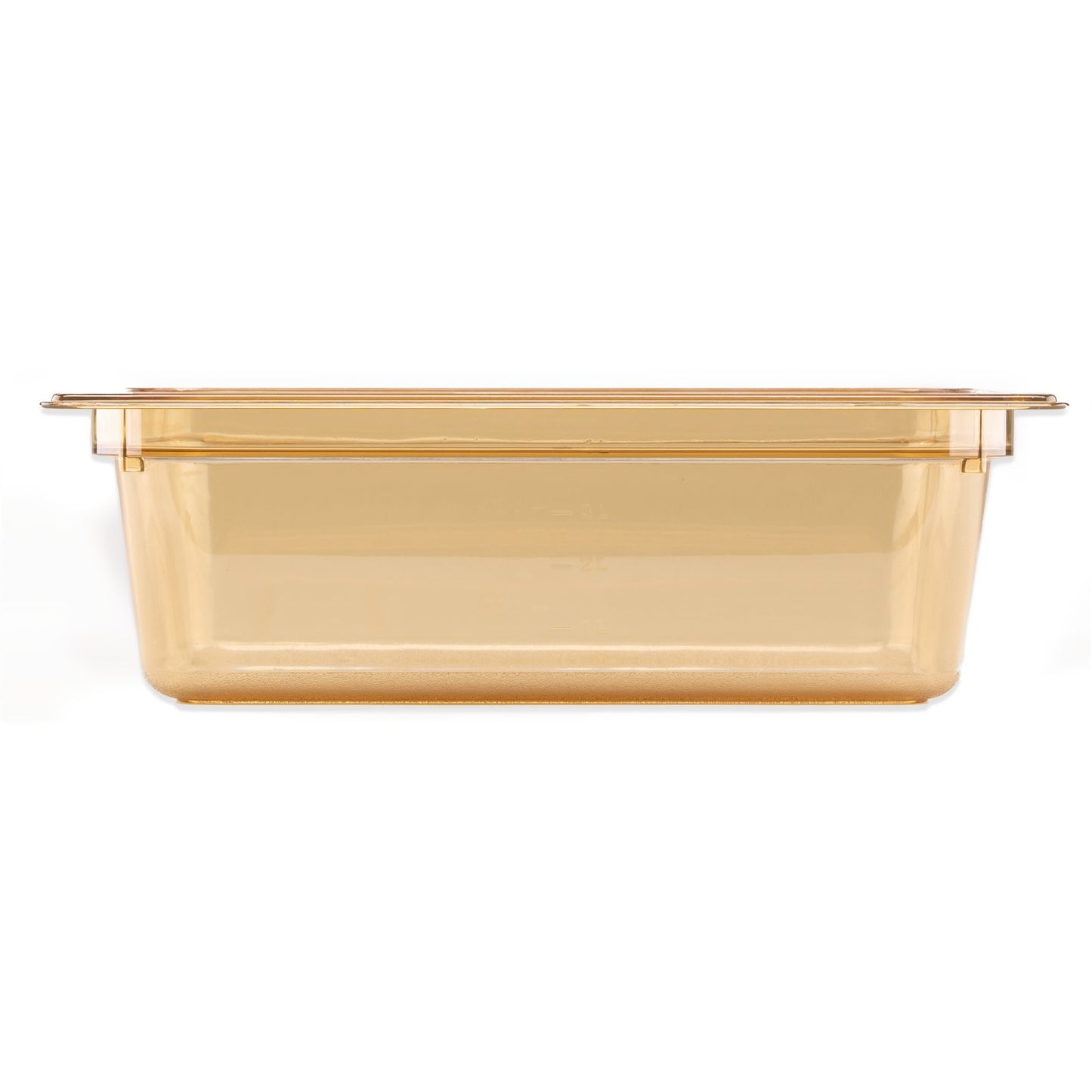 Carlisle 10421B13 1/2 Size Amber High Heat Plastic StorPlus Food Pan, 4" Deep