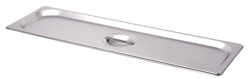Omcan 80622 Half-Size Long Stainless Steel Solid Steam Table Pan Cover