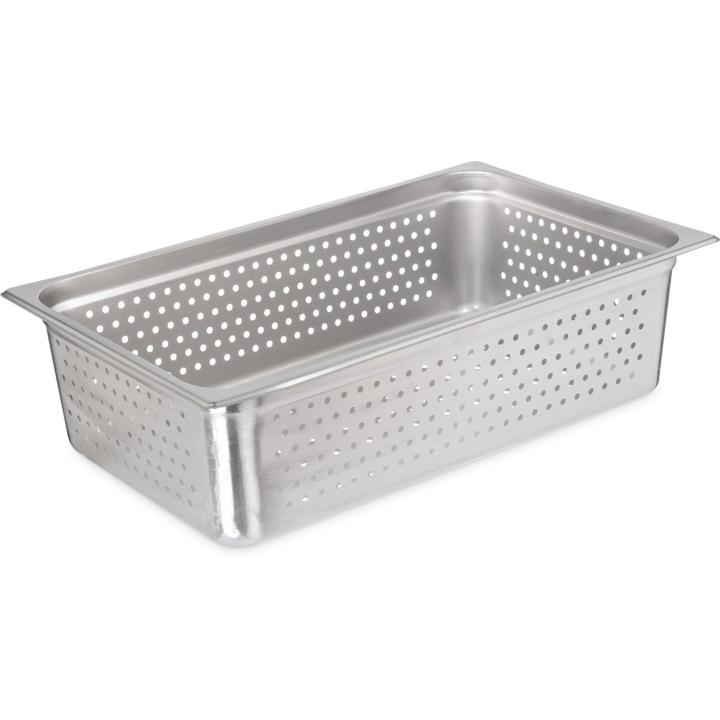Carlisle 607006P Full-Size Stainless Steel DuraPan Light Gauge Perforated Steam Table Hotel Pan, 6" Deep