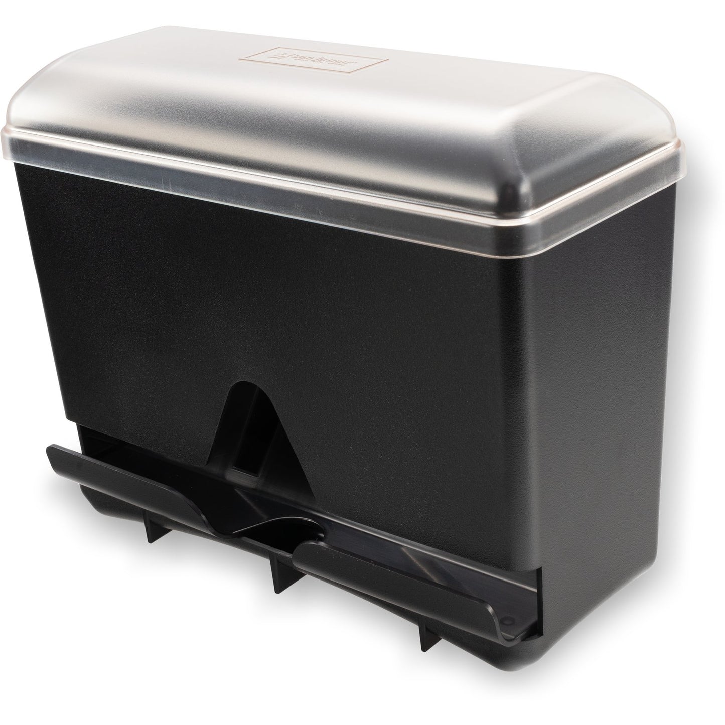 San Jamar ST250 5" x 10.5" x 8.75" Black Junior Bulk Straw Dispenser