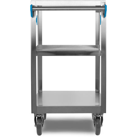 Carlisle UC3031827 17.9" x 26.8" 3 Shelf Stainless Steel Utility Cart