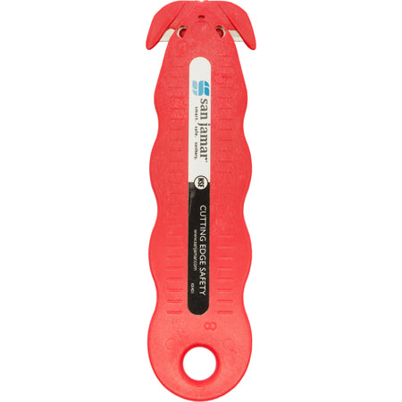 San Jamar KK403 3 Pack Red Klever Kutter Carton Opener