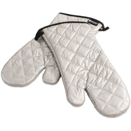 San Jamar 801SG15 15" Silver Silicone Oven/Freezer Mitt