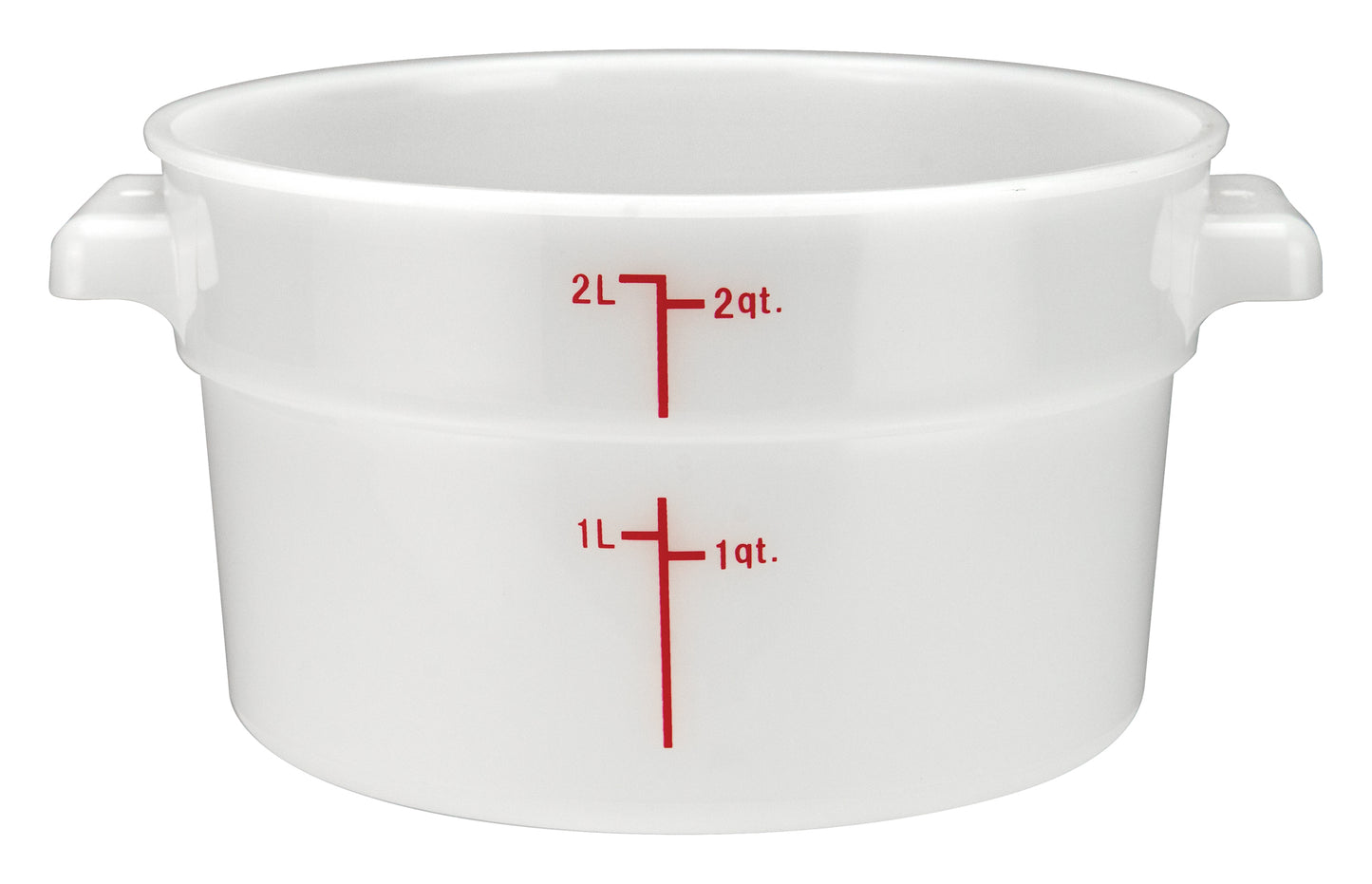 Winco PPRC-2W 2 Qt. White Polypropylene Storage Container