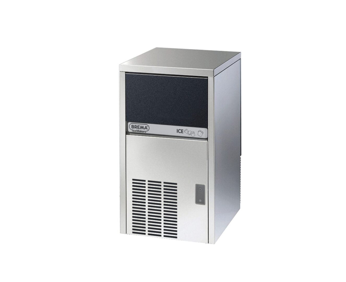 Brema CB249A HC AWS 61 lb 15" Stainless Steel Ice Machine with Bin