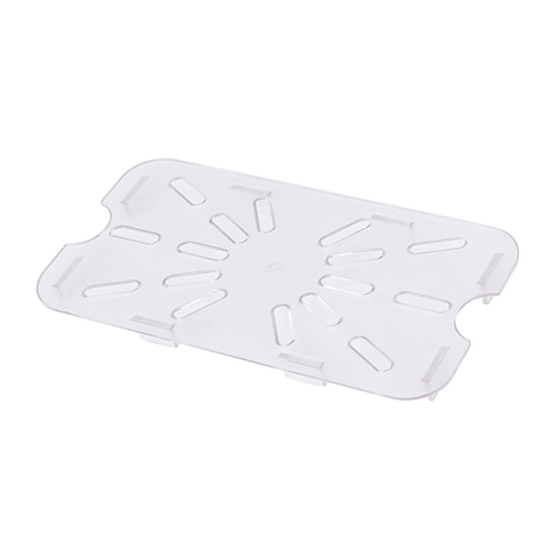Omcan 85034 1/3-size Clear Polycarbonate Drain Shelf for Food Storage Pans