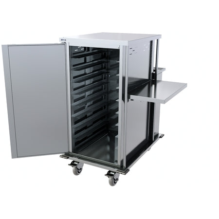 Carlisle DXPTQCSHELF Stainless Steel Drop Down Shelf TQ Compact Meal Delivery Cart