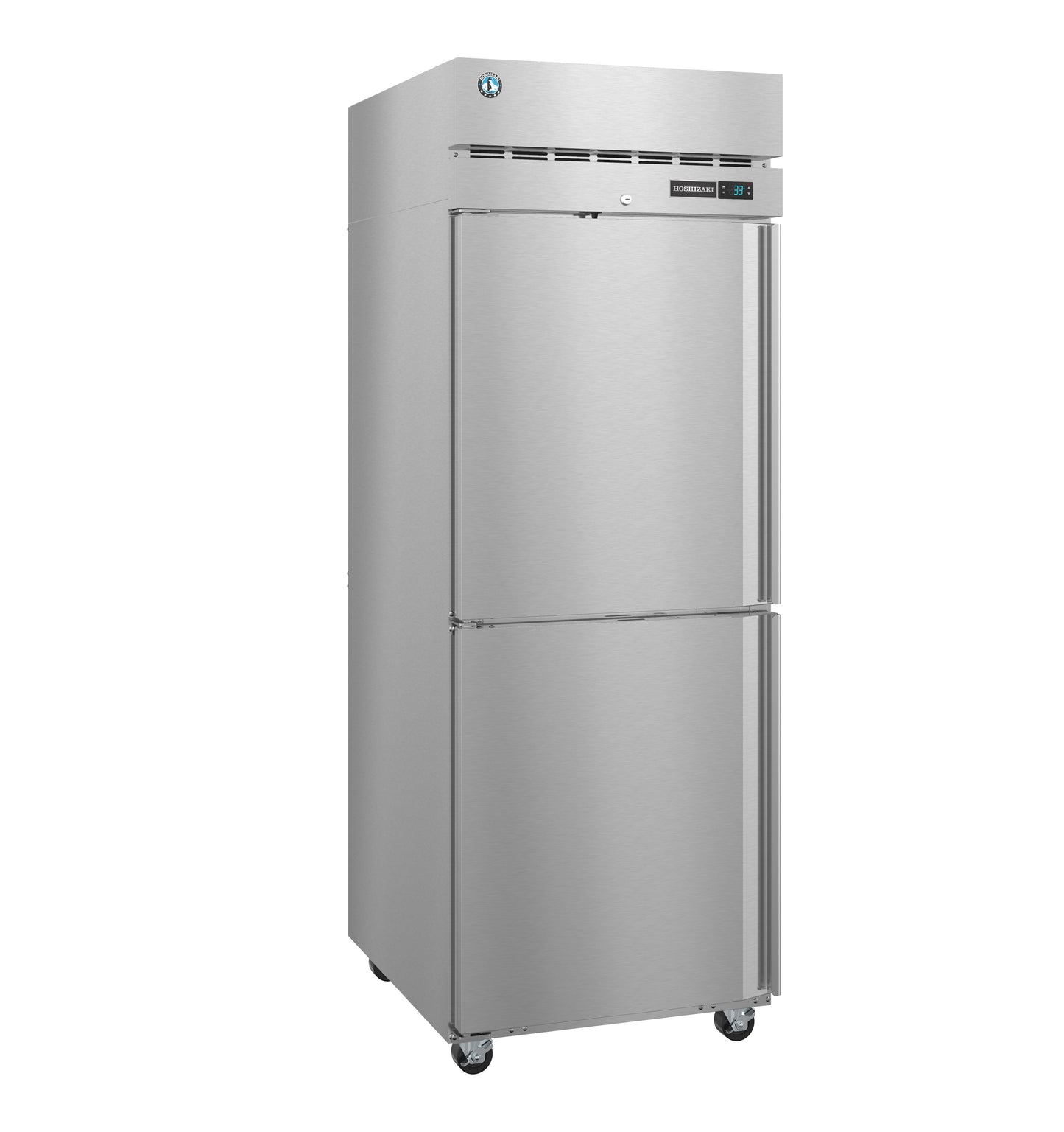 Hoshizaki F1A-HSL One Section Half Stainless Steel Doors with Lock Upright Freezer