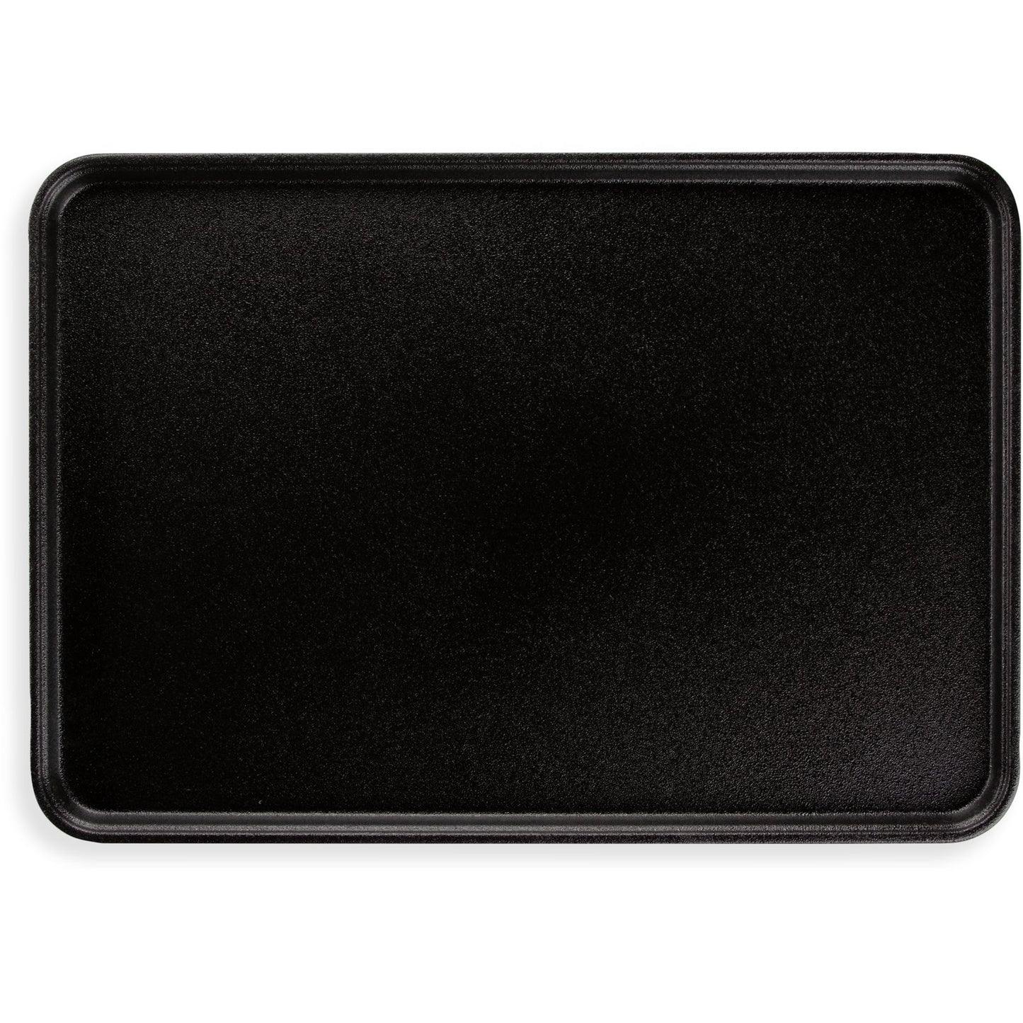 Carlisle 1826GR2Q004 26" x 18" Black Rectangle Griptite 2 Tray
