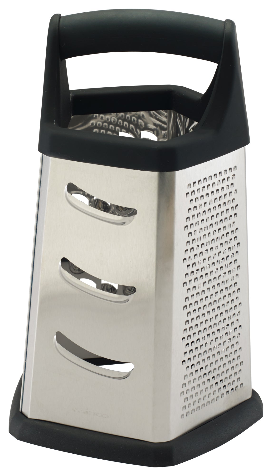 Winco GT-401 Stainless Steel 5 Sides Grater w/Soft Grip Handle