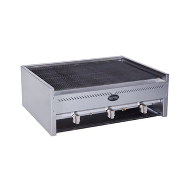 Royal RCB-24-NAT 24" Natural Gas Countertop Char Rock Broiler