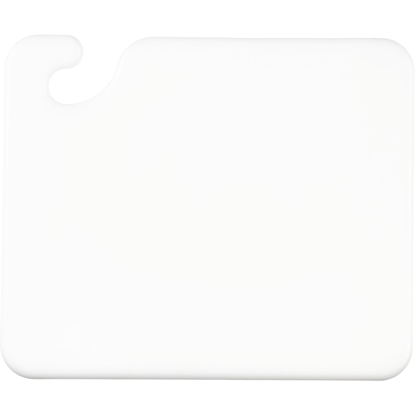 San Jamar CB101212WH 12" x 12" x 0.5" White Cut-N-Carry Cutting Board