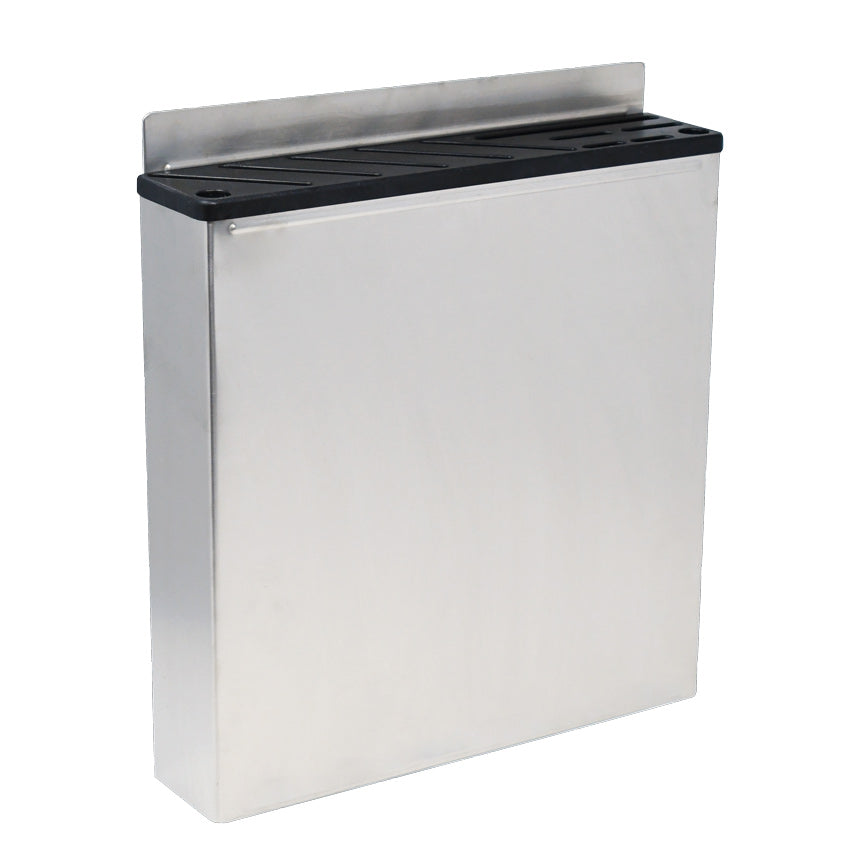 Omcan 12903 Stainless Steel Knife Rack with Black Plastic Insert