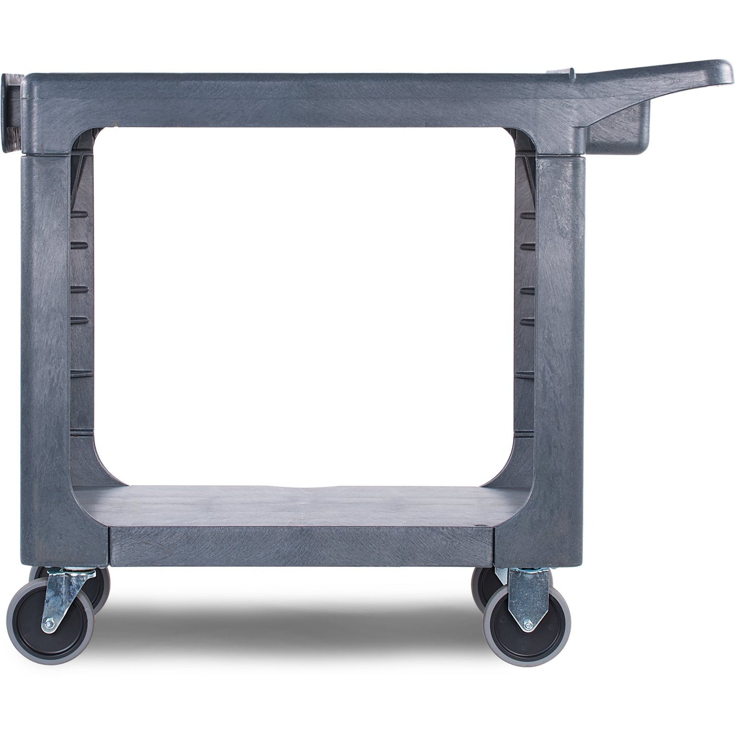 Carlisle UC194023 40" x 19" Gray 2 Shelf Polypropylene Utility Cart