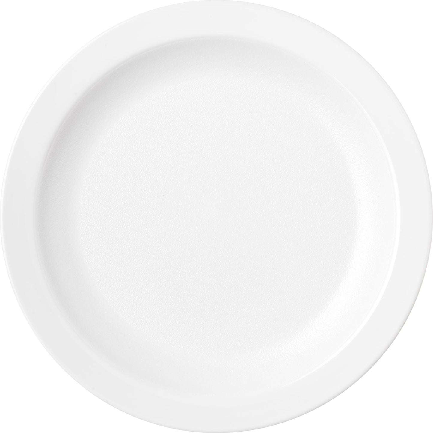 Carlisle PCD20602 6.5" White Polycarbonate Narrow Rim Plate