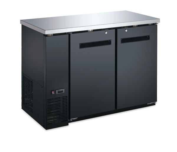 Omcan 59057 11.2 cu.ft / 318 L 49-inch Solid Doors Aurora Cooler Back Bar