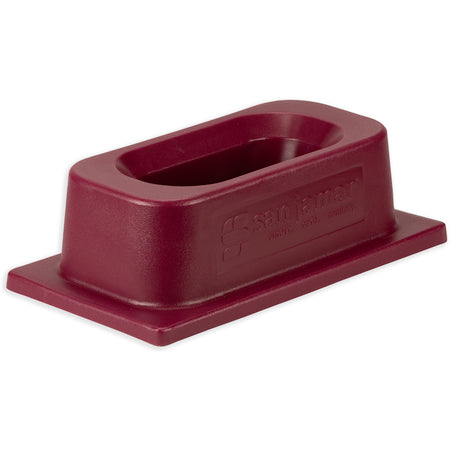 Carlisle KA1951RD Burgundy Polyethylene KatchAll Magnetic Flatware Retriever Trash Can Lid