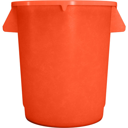 Sparta 84101024 10 Gallon Orange Round Polyethylene Bronco Waste Bin Trash Container